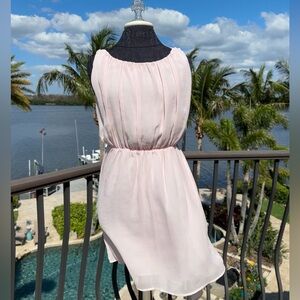 Pink flowy dress